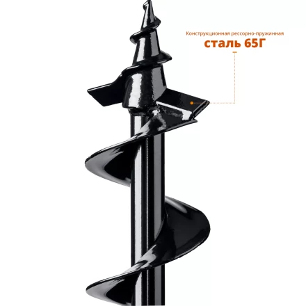 ЗУБР d 100 мм, грунт, шнек для мотобуров (7051-10) купить в Тобольске