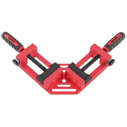 Струбцина угловая быстрозажимная 65/65 мм двухкомпонентные обрезиненные рукоятки Matrix 20322 купить в Тобольске