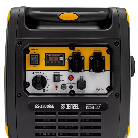 Генератор инверторный Denzel GS-3800iSE, 3,8 кВт, 230 В, закрытый корпус,электростартер купить в Тобольске