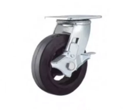 Колесо большегрузное поворотное SCdb 85 250 мм обрезиненное с тормозом (N) 1027140 купить в Тобольске