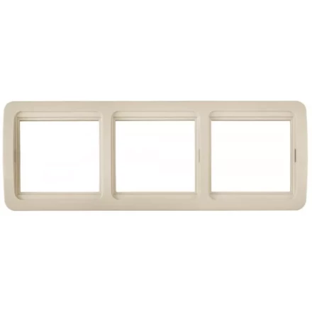 Панель СВЕТОЗАР &quot;ГАММА&quot; тройная горизонтальная, цвет бежевый SV-54148-B купить в Тобольске