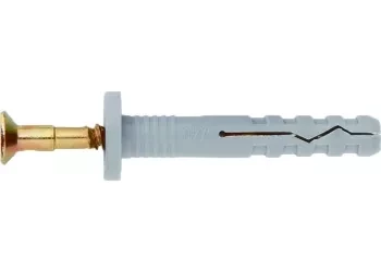 Дюбель-гвоздь полипропиленовый с потайным бортиком 8х80 мм 100 шт СИБРТЕХ 42134 купить в Тобольске