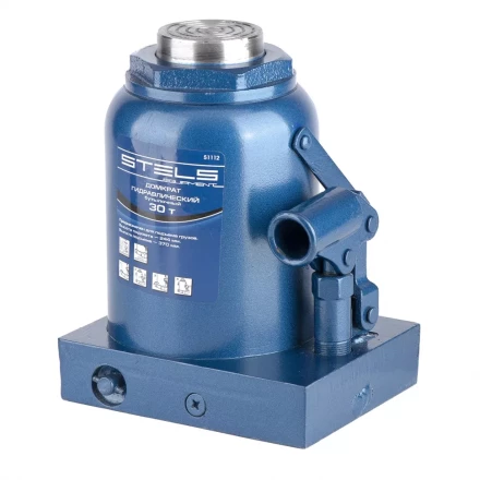 Домкрат гидравлический бутылочный 30 т h подъема 244–370 мм  STELS 51112 купить в Тобольске