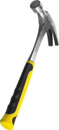 Молоток-гвоздодер STAYER &quot;PROFESSIONAL&quot; цельнометаллический с двухкомпонентной рукояткой, 560г 2025-560 купить в Тобольске