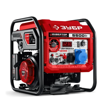 ЗУБР 5500 Вт, инверторный генератор с электростартером и розеткой АВР (СБИ-5500ЕА) купить в Тобольске