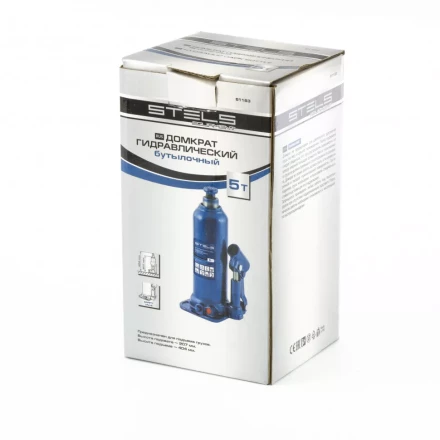 Домкрат гидравлический бутылочный 5 т h подъема 207-404 мм Stels 51163 купить в Тобольске