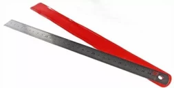 Линейка металлическая двусторонняя 150 мм