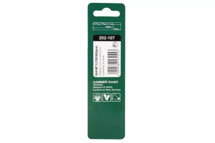 Сверло по металлу HAMMER Ф3.3х65мм (DR MT 3,3мм*65/36мм 2шт.) купить в Тобольске