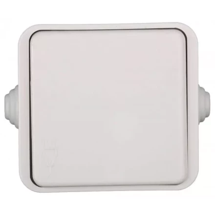 Розетка СВЕТОЗАР БАТТЕРФЛЯЙ с крышкой, с заземлением, цвет белый, 16А/~250В SV-54310-W купить в Тобольске