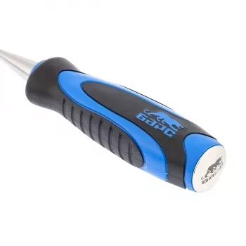 Долото-стамеска,плоская,16мм, двухкомпонентная рукоятка,металлический затыльник БАРС 24641 купить в Тобольске