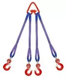 Строп текстильный четырехветвевой 4СТ 6.3 т L=4.5 м SF7 90 мм Звено РТ-3 купить в Тобольске