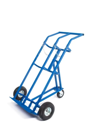 Тележка для газовых баллонов TOR ГБ-2, 2 баллона (250 пневмо колеса + 160 поворотное) 1023661 купить в Тобольске