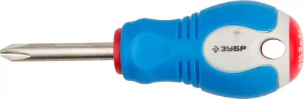 Отвертка ЗУБР, Cr-V сталь, трехкомпонентная рукоятка, цветовая индикация типа шлица, PH №2, 38мм 25252-2-038_z01 купить в Тобольске