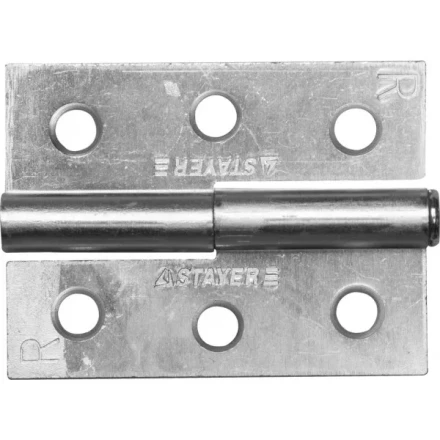 Петля дверная STAYER &quot;MASTER&quot; разъемная, цвет белый цинк, правая, 65мм 37613-65-1R купить в Тобольске