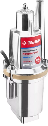 Насос ЗУБР &quot;Родничок&quot; вибрационный, погружной, для чистой воды, 18 л/мин, напор 60м, шнур 40м, 225Вт ЗНВП-300-40_М2_Х купить в Тобольске