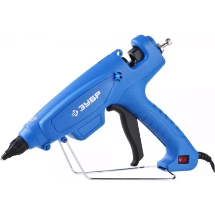 Пистолет ЗУБР клеевой (термоклеящий), эл, эргоном рукоятка, выключатель на рукоятке, рабоч темп 193град, d=12мм, 180Вт 06851-120-12_z02 купить в Тобольске