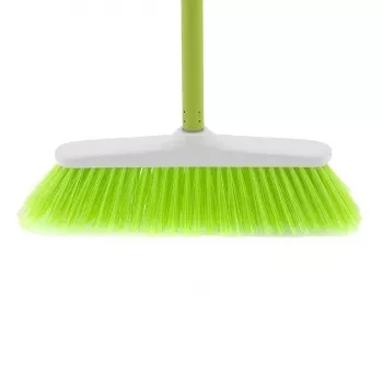 Щетка пластмасовая  для  пола 270 мм &quot;CLASSIC&quot; салат. щетина c черенком 120 см D22мм ELFE 93545 купить в Тобольске