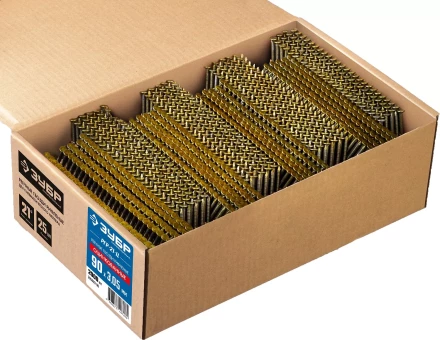 ЗУБР SN21 90 х 3.05 мм, реечные гвозди рифленые оцинкованные, 2000 шт (305393-90) купить в Тобольске