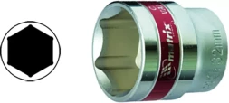 Головка торцевая 21 мм 6-гранная CrV под квадрат 1/2" хромированная MATRIX MASTER 13121
