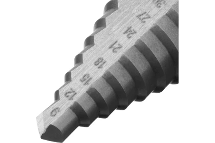 Сверло ступенчатое по металлу Сибртех 723014, 9-12-15-18-21-24-27-30-33-36 мм, 4241 купить в Тобольске