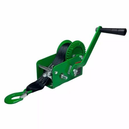 Лебедка ручная барабанная HITCH HW 1350 1350 кг лента 10 м (SZ073171) купить в Тобольске