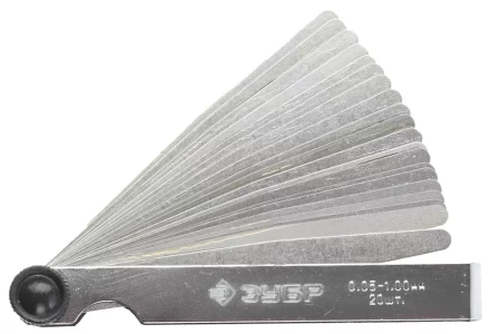 Набор ЗУБР &quot;МАСТЕР&quot; Щупы автомобильные, 0,05 - 1,00мм, 20шт 4325-H20_z01 купить в Тобольске