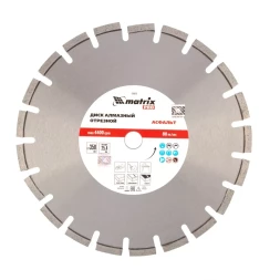 Диск алмазный 350 х 25.4 мм, &quot;Асфальт&quot;, сухой/мокрый рез, Pro Matrix 731073