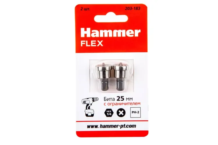 Бита HAMMER PH2 25мм (203-183) купить в Тобольске