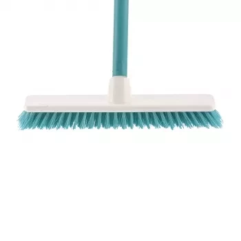 Щетка пластмасовая   &quot;SHROBER&quot; для чистки ковров 270 мм бирюз. c черенком 120 см D22мм ELFE 93550 купить в Тобольске