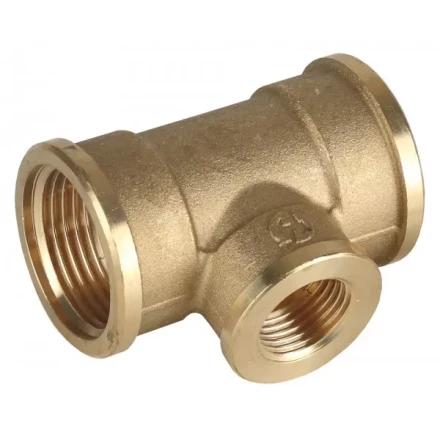 Тройник GENERAL FITTINGS переходной, латунь, г/г/г, 3/4&quot;-1/2&quot;-3/4&quot; 51061-3/4-1/2-3/4 купить в Тобольске