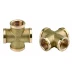 Крестовина GENERAL FITTINGS латунь, г/г/г/г, 1/2&quot; 51049-1/2 купить в Тобольске