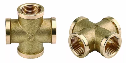 Крестовина GENERAL FITTINGS латунь, г/г/г/г, 1/2&quot; 51049-1/2 купить в Тобольске