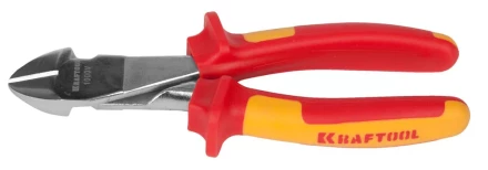 Бокорезы &quot;ELECTRO-KRAFT&quot; усиленные, Cr-Mo сталь, двухкомпонентная маслобензостойкая рукоятка, хромированное покрытие, 180мм, KRAFTOOL 2202-6-18 2202-6-18_z01 купить в Тобольске