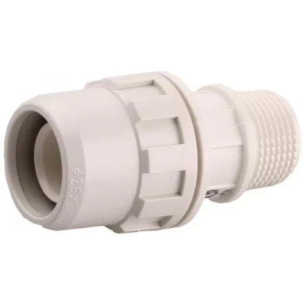 Муфта ЗУБР &quot;ШиреФит&quot; соединительная, &quot;штуцер с гайкой - внешняя резьба&quot;, 20мм-3/4&quot; 51461-20-3/4 купить в Тобольске