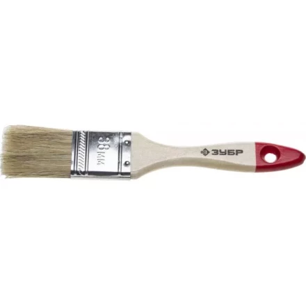 Кисть плоская ЗУБР &quot;УНИВЕРСАЛ-СТАНДАРТ &quot;, натуральная щетина, деревянная ручка, 38мм 4-01001-038 купить в Тобольске