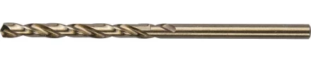 Сверло ЗУБР &quot;ЭКСПЕРТ&quot; КОБАЛЬТ по металлу, цилиндрический хвостовик, быстрорежущая сталь Р6М5К5, класс точн. А1, 3х61мм 4-29626-061-3 купить в Тобольске