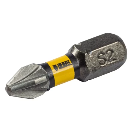 Бита IMPACT, PZ2x25 мм, лазерная обработка шлица, сталь S2, 10 шт., Е 6,3 Denzel 11687 купить в Тобольске