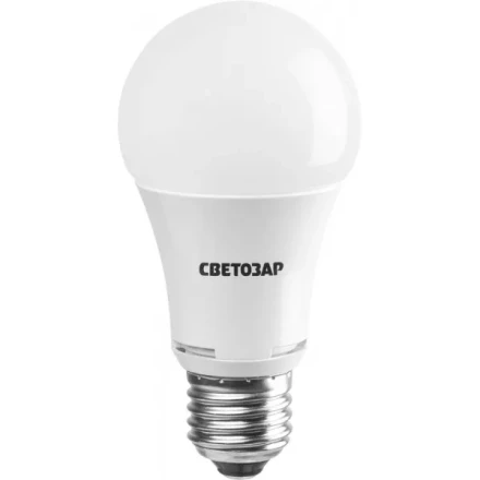 Лампа СВЕТОЗАР светодиодная &quot;LED technology&quot;, цоколь E27(стандарт), теплый белый свет (2700К), 220В, 10Вт (75) 44505-75_z01 купить в Тобольске
