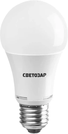 Лампа СВЕТОЗАР светодиодная &quot;LED technology&quot;, цоколь E27(стандарт), теплый белый свет (2700К), 220В, 10Вт (75) 44505-75_z01 купить в Тобольске