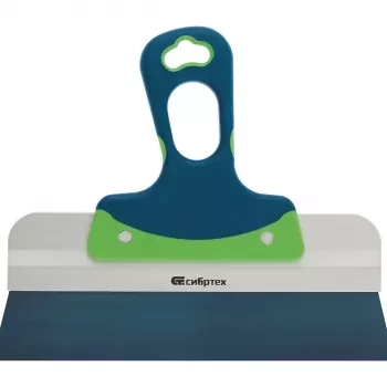 Шпатель фасадный, колоризованная пружинная сталь 65Г, 600 мм, 2-компонентная ручка  СИБРТЕХ 85557 купить в Тобольске