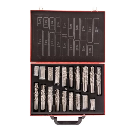 Набор сверл по металлу 1-10 мм 170 шт. HSS в металлическом кейсе Matrix 723170 купить в Тобольске