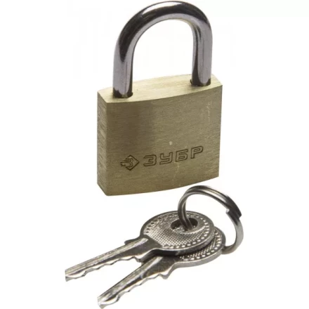 Замок ЗУБР &quot;ЭКСПЕРТ&quot; навесной мини, латунный корпус, 25мм 37130-25 купить в Тобольске