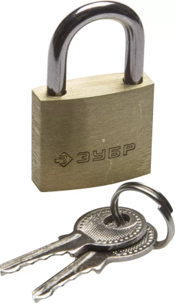 Замок ЗУБР &quot;ЭКСПЕРТ&quot; навесной мини, латунный корпус, 25мм 37130-25 купить в Тобольске