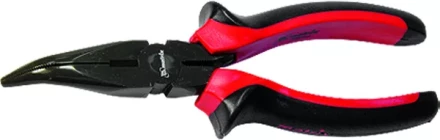 Длинногубцы Black Nickel 200 мм изогнутые двухкомпонентные рукоятки MATRIX 17462 купить в Тобольске