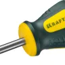 Отвертка KRAFTOOL, Cr-Mo-V сталь, двухкомпонентная противоскользящая рукоятка, SL, 5,5x38мм 250071-5.5-038 купить в Тобольске