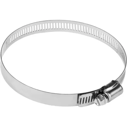 Хомуты ЗУБР &quot;ЭКСПЕРТ&quot;, нерж. сталь, просечная лента 12 мм, 91-114 мм, 50 шт 37815-091-114-50 купить в Тобольске