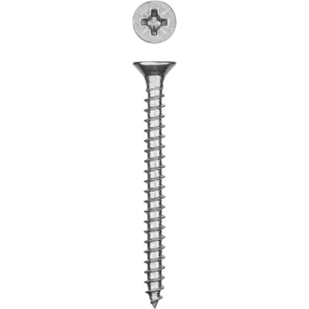 Саморезы СУ-Б универсальные, 60 x 5.0 мм, 2 500 шт, белый цинк, ЗУБР 300370-50-060 купить в Тобольске