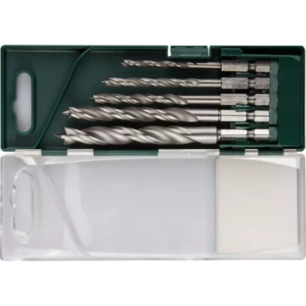 Набор сверл по дереву, KRAFTOOL 29402-H5, 5шт(4-10мм), двухленточных, спиральных, с шестригранным хвостовиком 29402-H5 купить в Тобольске