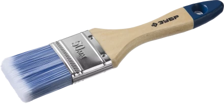 Плоская кисть ЗУБР АКВА 20 мм 3/4? светлая искусственная щетина деревянная ручка для воднодисперсионных и акриловых ЛКМ 4-01007-020 купить в Тобольске