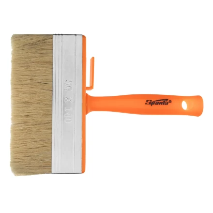 Кисть-ракля, 50х140 мм, натуральная щетина, пластмассовый корпус, пластмассовая ручка// Sparta 841072 купить в Тобольске